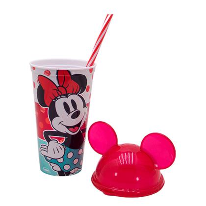 Imagem de Copo Infantil Com Canudo 500ml Personagens Plasútil