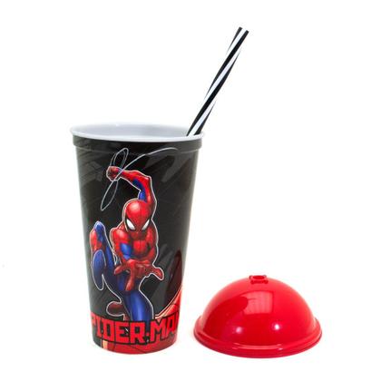 Imagem de Copo Infantil Com Canudo 500ml Personagens Plasútil