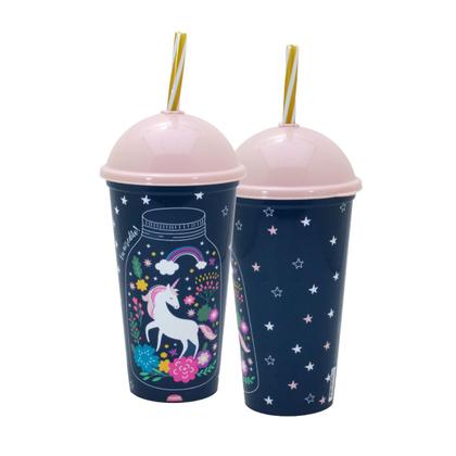 Imagem de Copo Infantil Com Canudo 500ml Personagens Plasútil