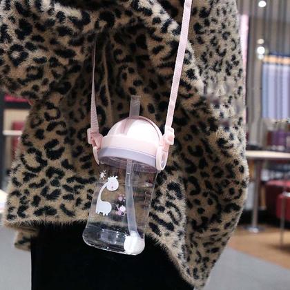 Imagem de Copo Infantil Com Canudo De Silicone Antivazamento 350ml