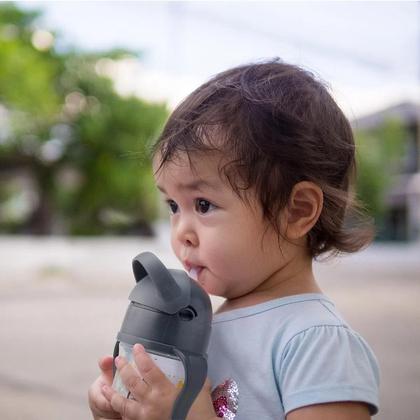 Imagem de Copo Infantil Com Canudo E Alças Antivazamento 240Ml