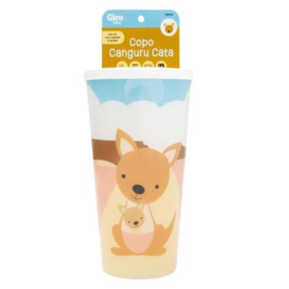 Imagem de Copo Infantil Com Tampa Eco Canguru 400ml - Giro Baby