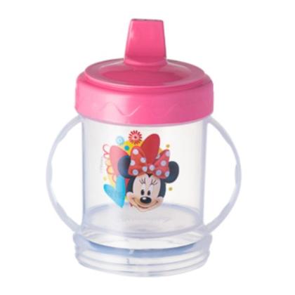 Imagem de Copo infantil com tampa para bebê com bico 250ml mickey ou minnie rosa ou azul