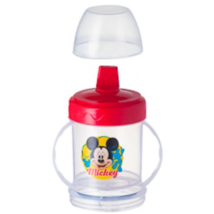 Imagem de Copo infantil com tampa para bebê com bico 250ml mickey ou minnie rosa ou azul