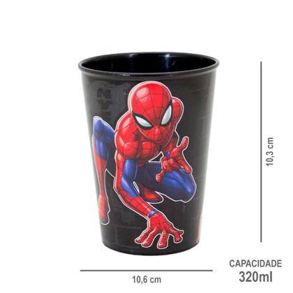 Imagem de Copo Infantil de Plástico 320 ml Personagens Heróis e Princesas