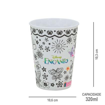 Imagem de Copo Infantil de Plástico 320 ml Personagens Heróis e Princesas