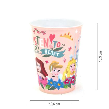 Imagem de Copo Infantil de Plástico 320 ml Personagens Heróis e Princesas