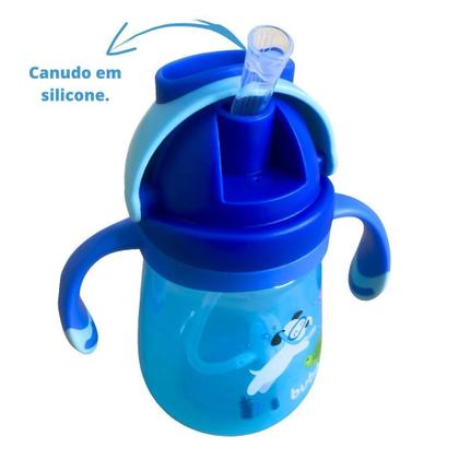 Imagem de Copo Infantil Mergulho Com Alça E Canudo 300Ml 16938 - Buba