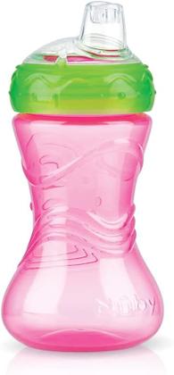 Imagem de Copo Infantil Transição Antivazamento 300ml  Bico Silicone +6m - Nuby