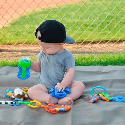 Imagem de Copo Infantil Transicao Treinamento Bebe Antivazamento Nuby Com Alca 240ml