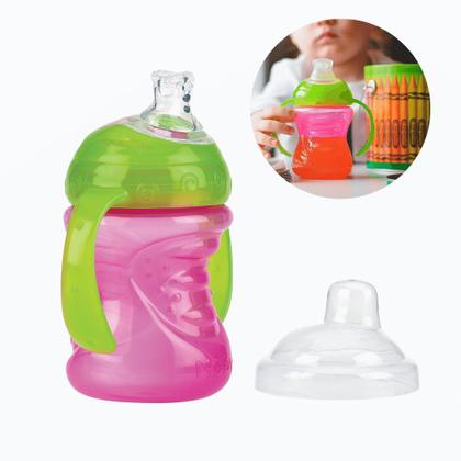 Imagem de Copo Infantil Transicao Treinamento Bebe Antivazamento Nuby Com Alca 240ml