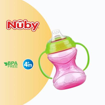 Imagem de Copo Infantil Transicao Treinamento Bebe Antivazamento Nuby Com Alca 240ml