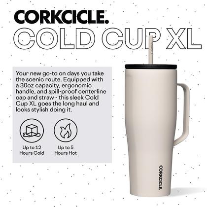 Imagem de Copo isolado Corkcicle Cold Cup XL 30 onças com alça de café com leite