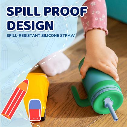 Imagem de Copo isolado infantil Tronco 414ml com alça e canudo