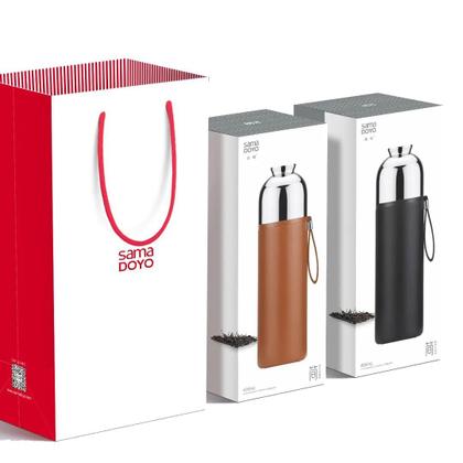 Imagem de Copo isolado Parzune SUS304 em aço inoxidável com caixa de chá