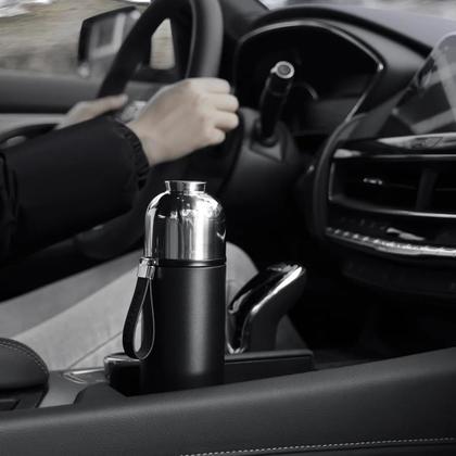 Imagem de Copo isolado Parzune SUS304 em aço inoxidável com caixa de chá