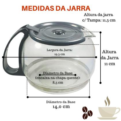 Imagem de Copo Jarra de Cafeteira Electrolux Easy Line CMB21 Forte