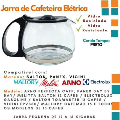 Imagem de Copo Jarra de Cafeteira Melitta Salton de 12 Cafés Forte