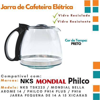 Imagem de Copo Jarra de Cafeteira Mondial Bella Arome 15 Vidro Forte