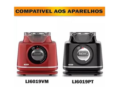 Imagem de Copo liquidificador comp semp easy li6019 tampa vermelha mm2064