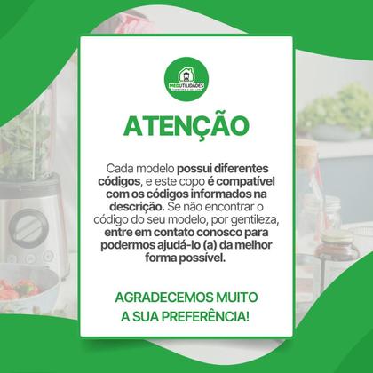 Imagem de Copo Liquidificador MONDIAL TURBO CHEF 5 EM 1 7 EM 1 9 EM 1 MPN 1000W