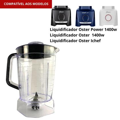 Imagem de Copo Liquidificador Para Oster Power 1400 Full Oliq610 Preto