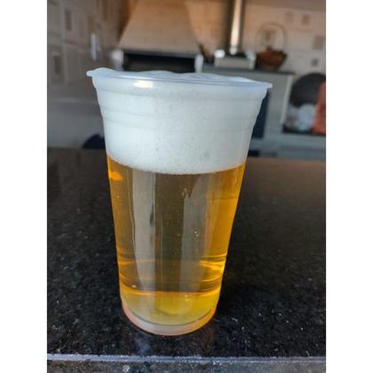 Imagem de Copo Liso Descartável PP Chopp Açaí 500ml Transparente 50un - Copozan