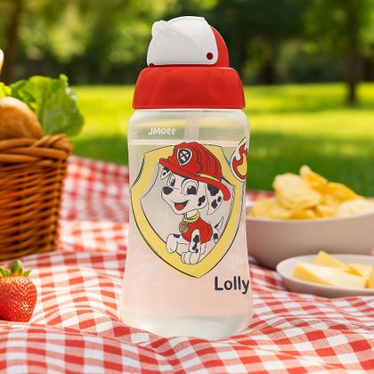 Imagem de Copo Lolly Com Canudo De Silicone Patrulha Canina 330Ml