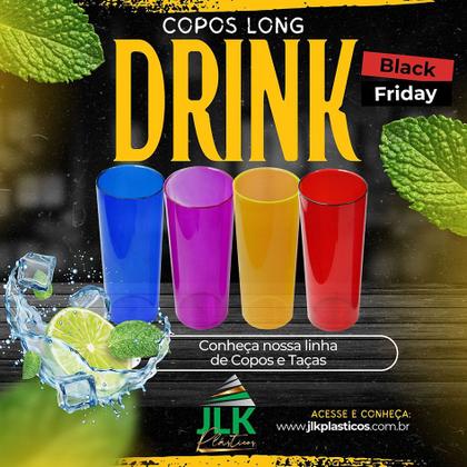 Imagem de Copo Long Drink festa Transfer Laser Lembrancinha 24 Unids