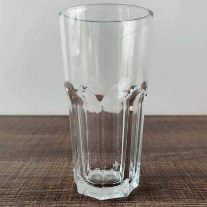 Imagem de Copo Long Drink Vidro Relevo 340ml Resistente e Alto