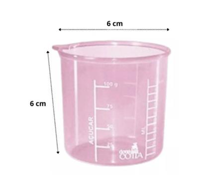 Imagem de Copo Medidor Culinário Graduado 100ml com Bico Dosador