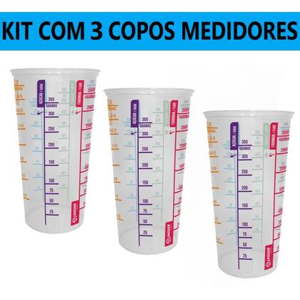 Imagem de Copo Medidor De Cozinha Dosador De Plástico