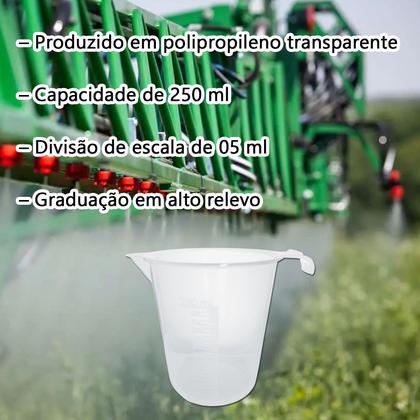 Imagem de Copo Medidor Jarra Calibradora Dosador Alto Relevo 250ml