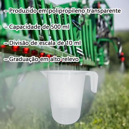 Imagem de Copo Medidor Jarra Calibradora Dosador Alto Relevo 500ml