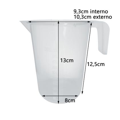 Imagem de Copo Medidor Jarra Calibradora Dosador Alto Relevo 500ml