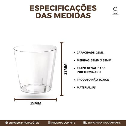 Imagem de Copo Mini Prafesta Translucido Descartável Cristal Kit 500UN