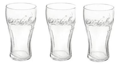 Imagem de Copo Nadir Coca-cola Contour 300ml Incolor Kit C/6