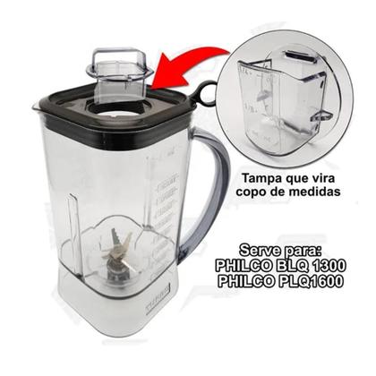 Imagem de Copo Original Liquidificador Britânia BLQ1300 Com Tampa