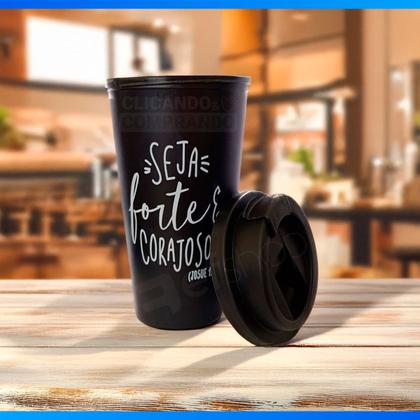 Imagem de Copo P/ Viagem C/ Tampa e Bico Para Café/Chá 500ml