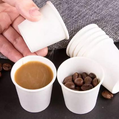 Imagem de Copo Papel Branco 200ml Biodegradável Térmico C/200 Copos