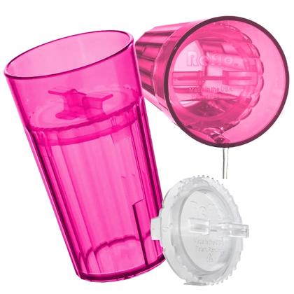 Imagem de Copo para Beber Reflo Smart Cup Kit com 2 Unidades Vermelho Montessori Borda 360