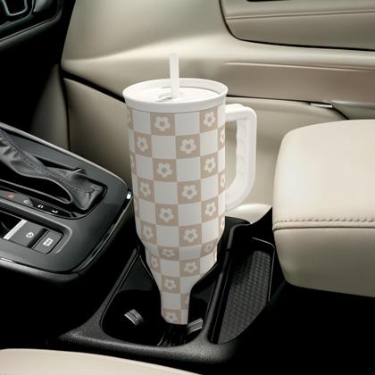 Imagem de Copo para beber SANDJEST, alça de copo de aço inoxidável de 40 onças