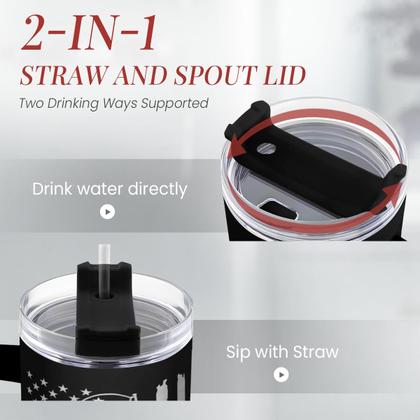 Imagem de Copo para beber SANDJEST Copo de 1,2 L com alça isolada