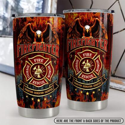 Imagem de Copo para beber SANDJEST Firefighter, copo de aço inoxidável de 20 onças