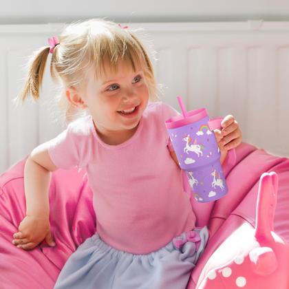 Imagem de Copo para beber SANDJEST Unicorn 594ml isolado com alça