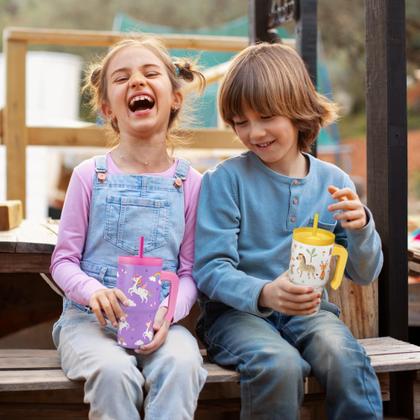 Imagem de Copo para beber SANDJEST Unicorn 594ml isolado com alça