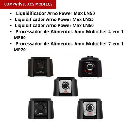 Imagem de Copo Para Liquidificador Arno Power Max 1000w Cristal Preto