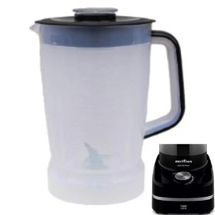 Imagem de Copo para liquidificador Britania Revert Turbo/1200w translucido tampa preta