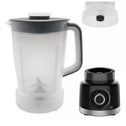 Imagem de Copo Para Liquidificador Philco Plq 1550 Turbo Tampa Preta Reverse