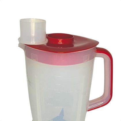 Imagem de Copo Para Liquidificador Resistente Compatível Com Britania B1000 Philco PH900 PH1200 Funkitchen Tampa Vermelha